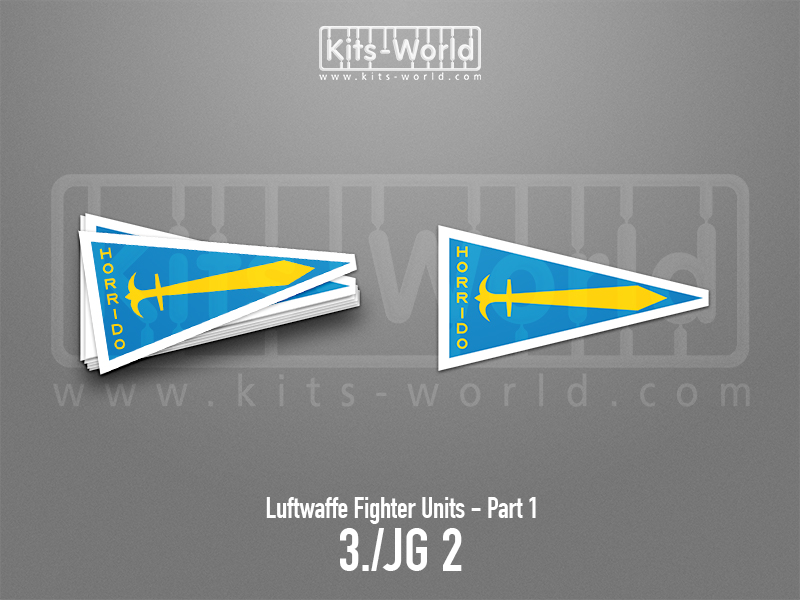Kitsworld SAV Sticker - Luftwaffe Fighter Units - 3./JG 2 W:100mm x H:54mm 